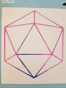 Odesza . Icosahedron Vinyl sticker decal. Pick your color