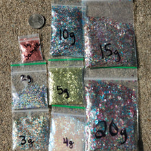 Load image into Gallery viewer, Black Holographic Chunky   Biodegradable Glitter-