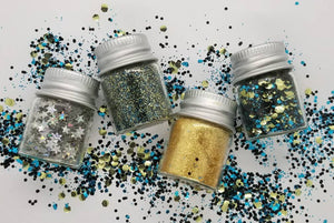 Starry Night Biodegradable Glitter Set- pack of 4